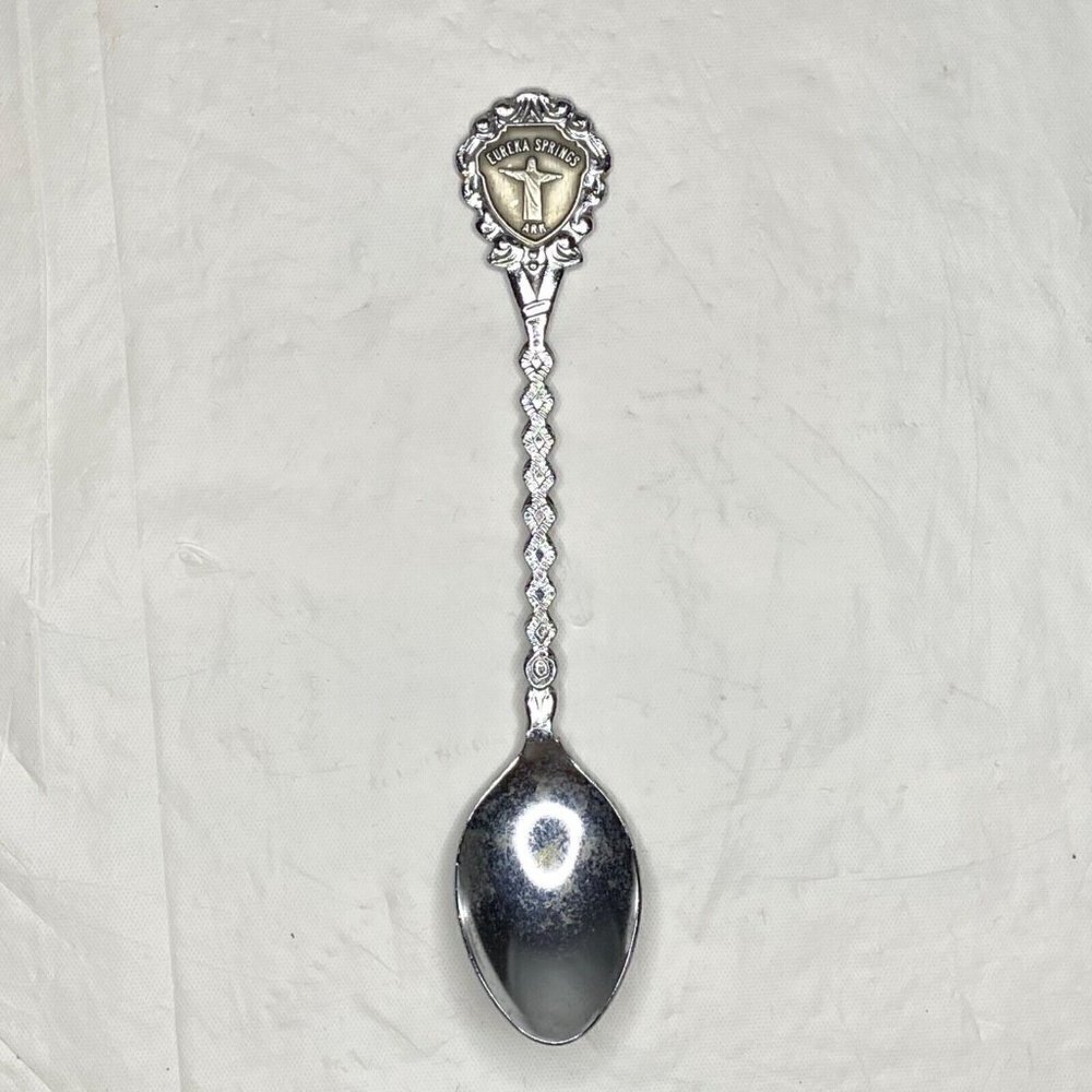 Eureka Springs Souvenir Spoon 4.5" Silver Tone Vintage Collectors M.I. Japan